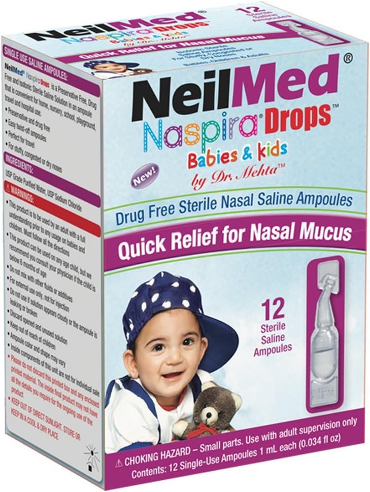 NeilMed قطرات نيل ميد ناسبيرة سهلة الفتح 12 عبوة قد يختلف التغليف - Image 1