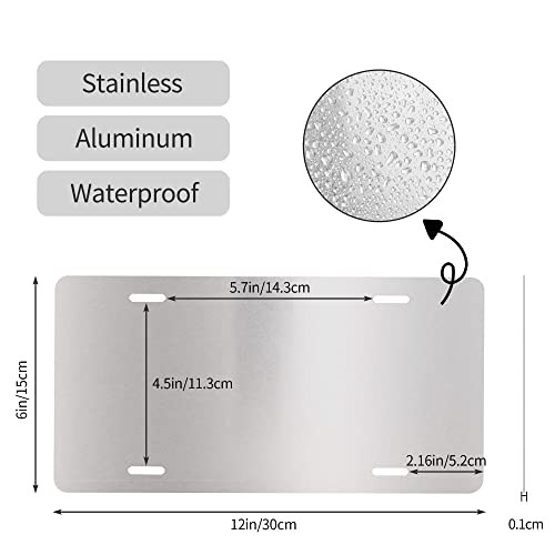 CTVSLFU Front License Plate Cover – Aluminum Metal Car Accessory, Rust-Proof Novelty Vanity Tag Decor for Men & Women, 6x12 with 4 Holes - Lost at Last Compass 016 - Image 2