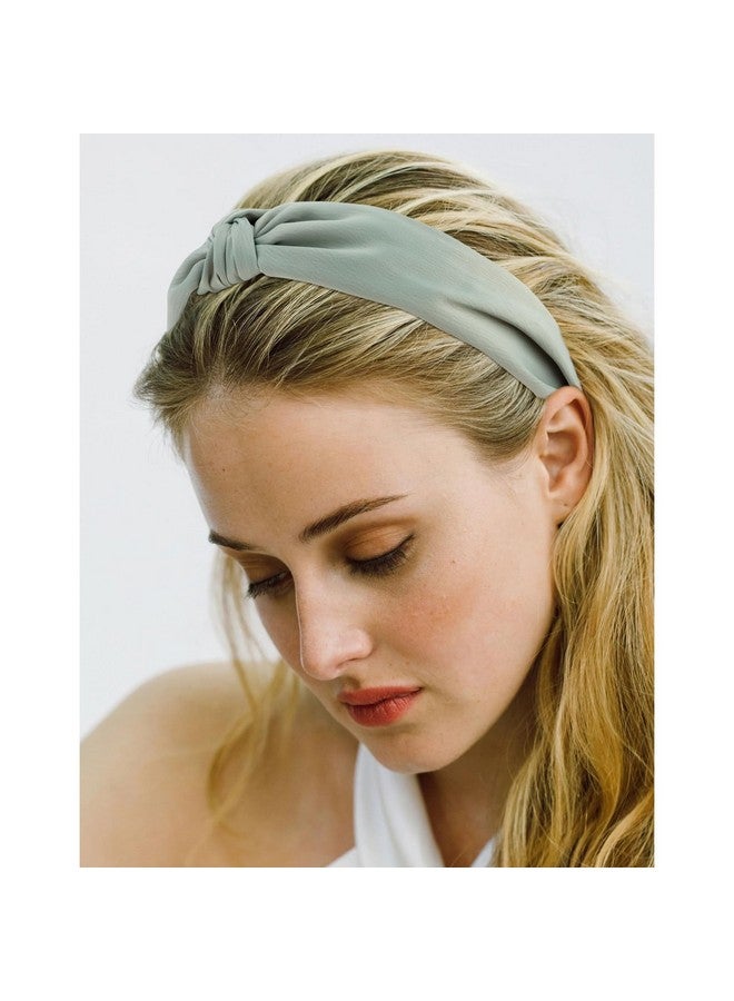 Velscrun 5 Pack Satin Headbands For Women Wide Knotted Headbands Cute Boho Head Bands Silk Headbands Non Slip Hair Band Hair Accessories Womens Sisters Girls Gifts Fashion Headband - Image 4