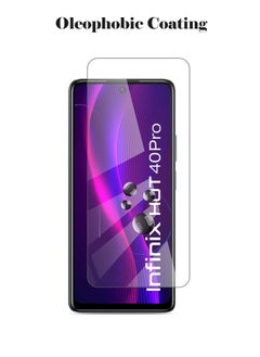 Techie HD Tempered Glass Screen Protector for Infinix Hot 40 / Hot 40 Pro - Anti Reflection Anti Bubbles 9H Hardness 0.33 mm Rounded Edges Easy Installation  - Image 3