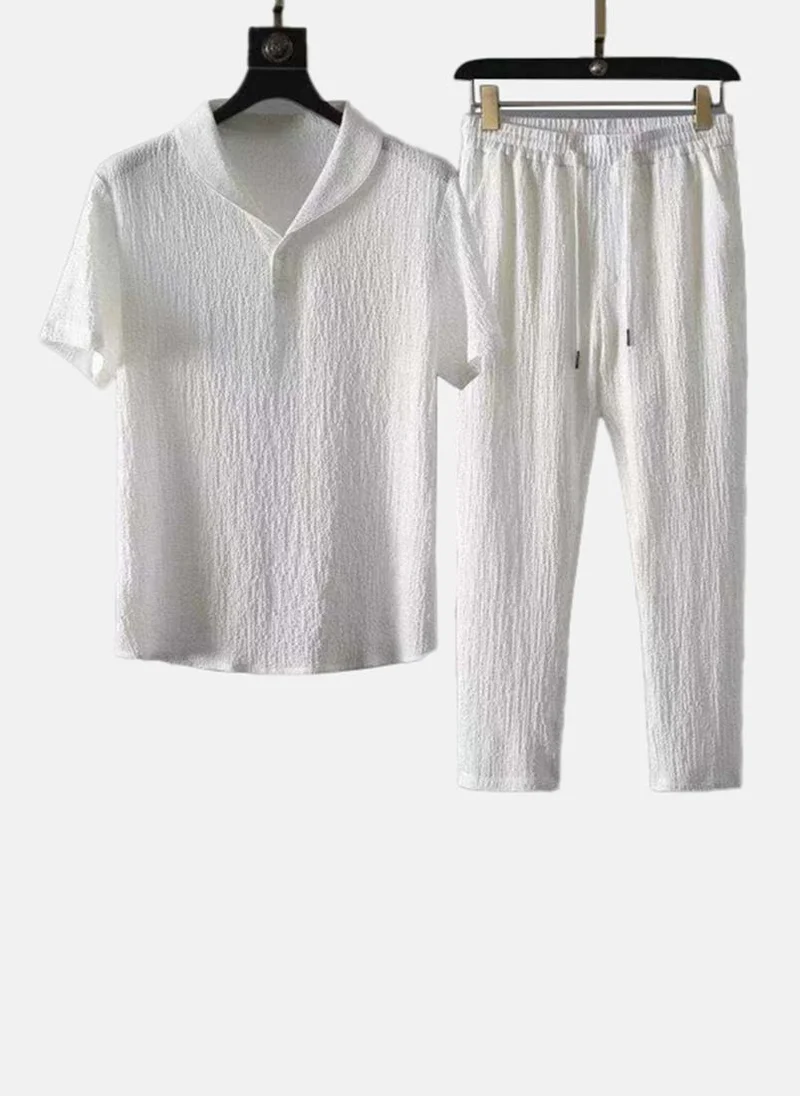 YUNIQEE White Pyjamas With T-shirt