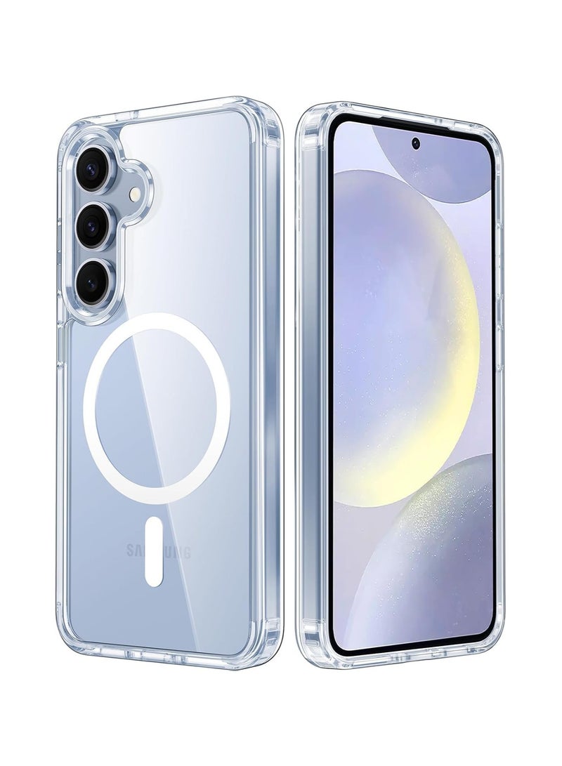 Case for Samsung Galaxy S25plus Magnetic Hybrid Clear Case Compatible with Samsung Galaxy S25, Compatible with MagSafe, PC with TPU Hybrid Technology (Samsung Galaxy S25plus)  - Image 1