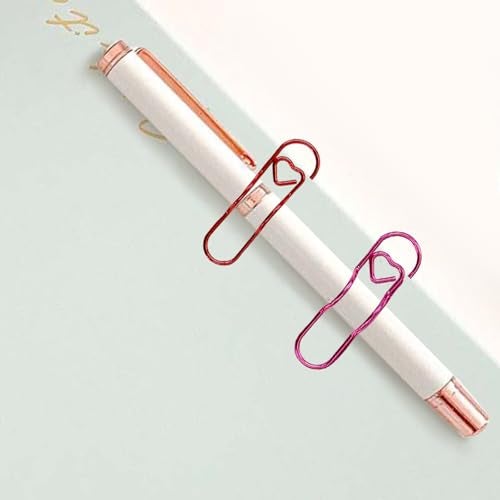 hongliang 20 PCS Metal Pen Holder Clips for Notebook - Colorful Planner Pen Holder & Paper Clip Set - Multi-Purpose Pencil Clips for Journal Planner Office School Supplies (5 Colors) - Image 5