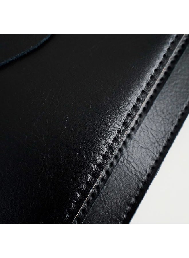 Benfan Leather Laptop Sleeve Compatible with New 15 inch MacBook Air 15 A3114 M3, Surface Laptop 15, Surface Book 13.5 Color Black - Image 5