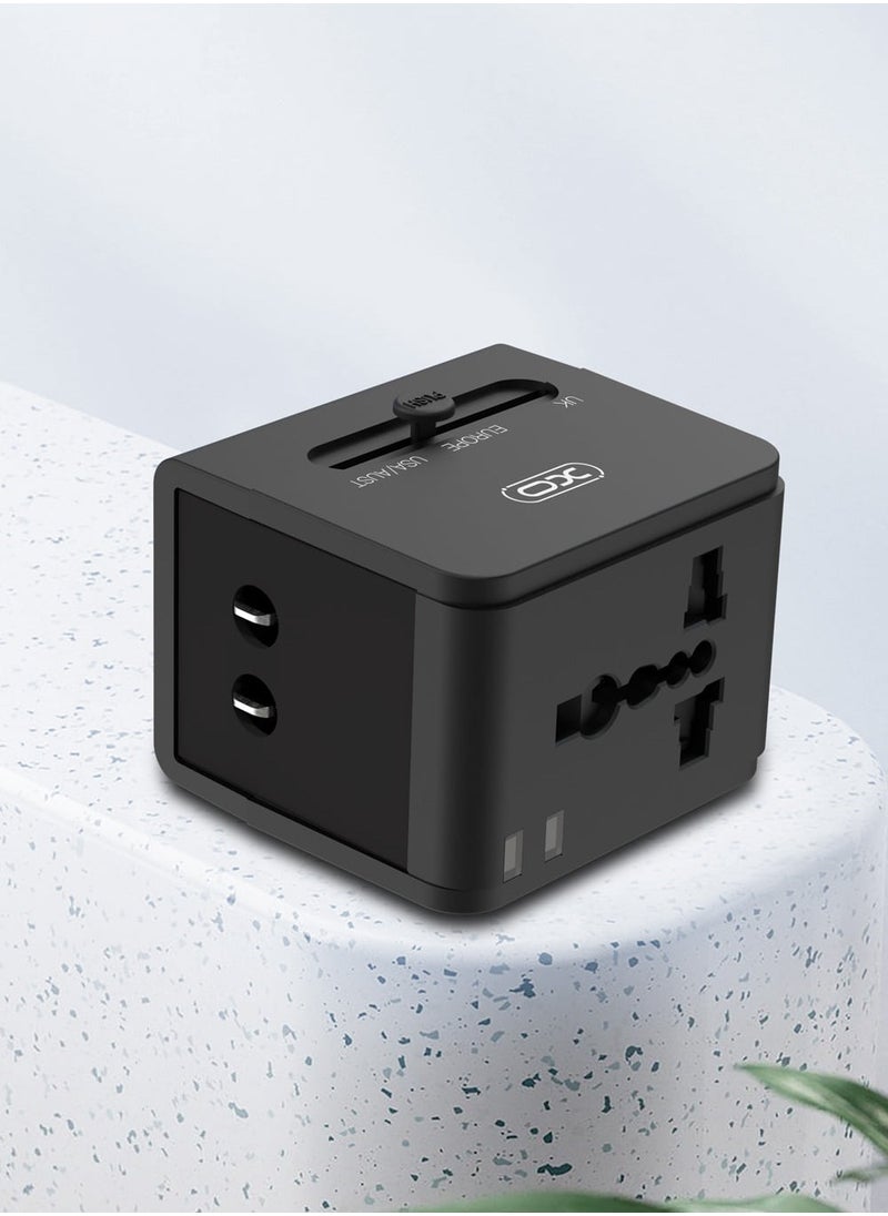 XO INET Travel Adaptor Charger Can Use for All Countries for UK EU US 2USB Port 2.1A (Max)  - Image 4