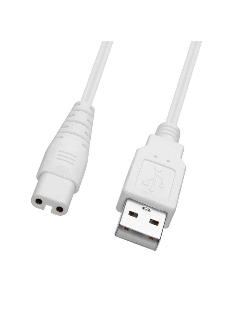 كابل شحن USB بديل أبيض لجهاز غسيل الأسنان المائي - Image 1