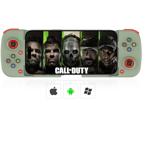 Megadream Mobile Game Controller Gamepad for iPhone iOS Android PC: Works with iPhone 16/15/14/13/12/11, iPad, Samsung Galaxy, TCL, Tablet, Call of Duty, Minecraft - Directly Play (Green) - Image 1