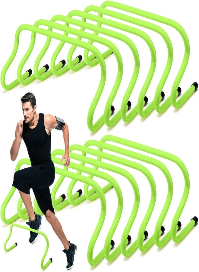 YMD 12 Pcs 9" Speed Training Agility Hurdles for Athletes Training Hurdles Plastic Speed Hurdles (for Adults, Children Pack of 12) - Image 1