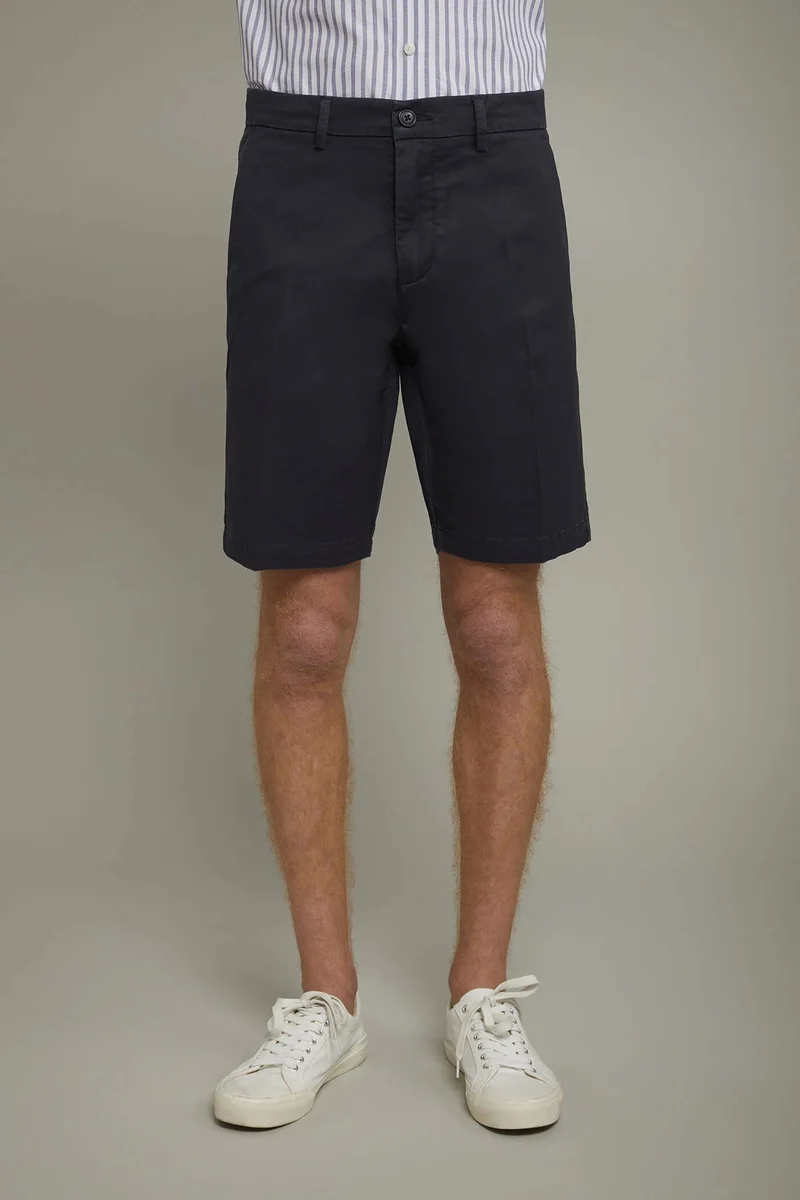 دوبل غانغر Men's Bermuda shorts classic twill - DK Blue