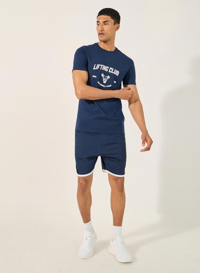 Styli Graphic Print Crew Neck Regular Fit T-Shirt  - Image 2