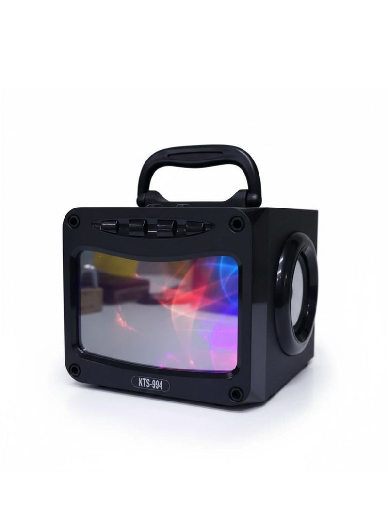 KTS-994 Portable Wireless Bluetooth Speaker with LED Light, Deep Bass, USB/TF Support & Rechargeable Battery – Compact Party Speaker with Handle - Image 3