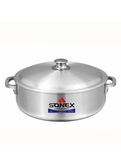 SONEX SONEX Imperial Caldero, 20 cm (2.5 Ltr) – Premium Aluminium Shallow Pot/Dutch Oven, Durable Riveted Handle, Superior Heat Distribution, Dishwasher Safe, Ideal for Rice, Stews, Braises, and Casseroles  - Image 1