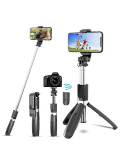 Selfie Stick Tripod,Eocean Portable 40 inch Aluminum Alloy Extendable Phone Tripod with Detachable Wireless Remote, Compatible with iPhone 14 13 12 11 pro Xs Max Xr X 8 7 6 Plus, Samsung Huawei