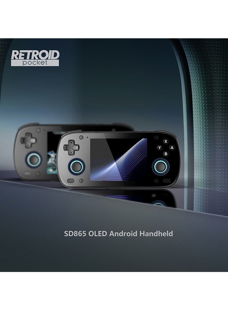 Retroid Pocket MINI Portable Retro Console Android 6GB 128GB Adreno 650 WiFi Bluetooth 3D illuminated Hall Sticks 3.7 Inch AMOLED Touchscreen Type C OTG Connection 4000mah 27W Fast Charge Built In Official OTA (B  - Image 3