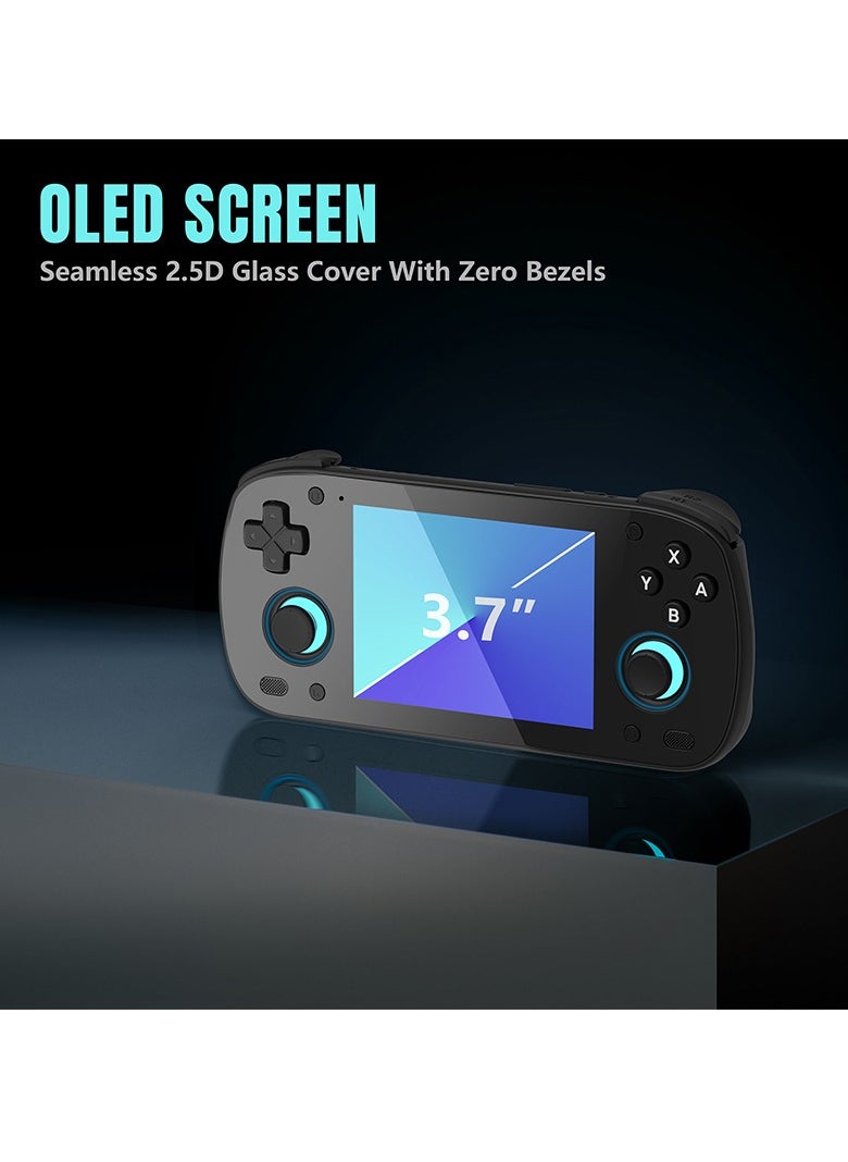 Retroid Pocket MINI Portable Retro Console Android 6GB 128GB Adreno 650 WiFi Bluetooth 3D illuminated Hall Sticks 3.7 Inch AMOLED Touchscreen Type C OTG Connection 4000mah 27W Fast Charge Built In Official OTA (B  - Image 4