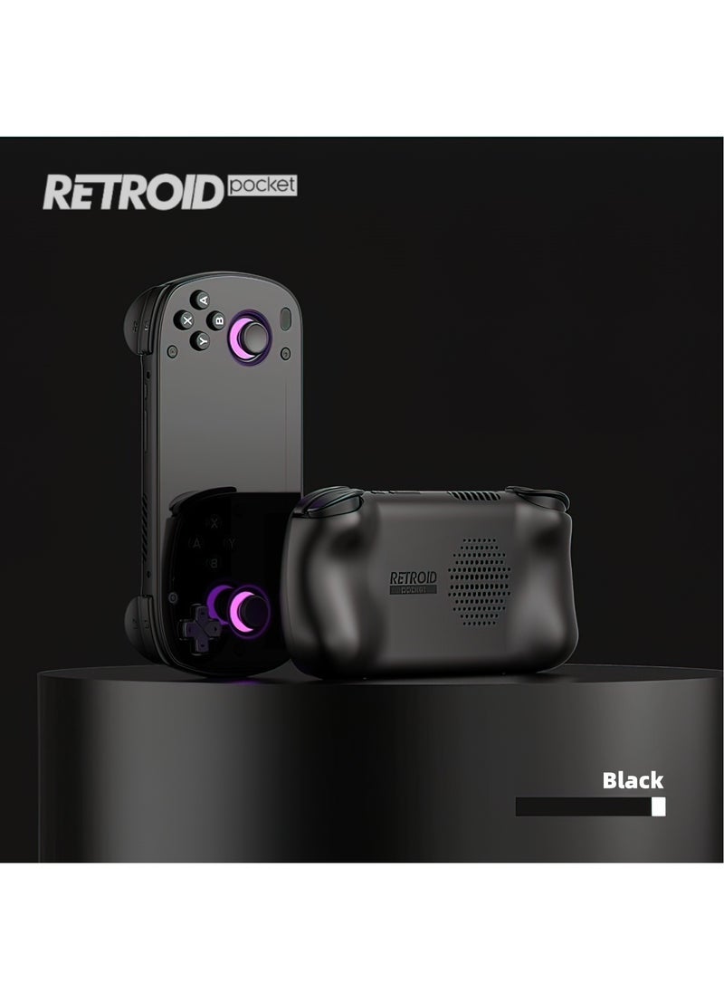 Retroid Pocket MINI Portable Retro Console Android 6GB 128GB Adreno 650 WiFi Bluetooth 3D illuminated Hall Sticks 3.7 Inch AMOLED Touchscreen Type C OTG Connection 4000mah 27W Fast Charge Built In Official OTA (B  - Image 1