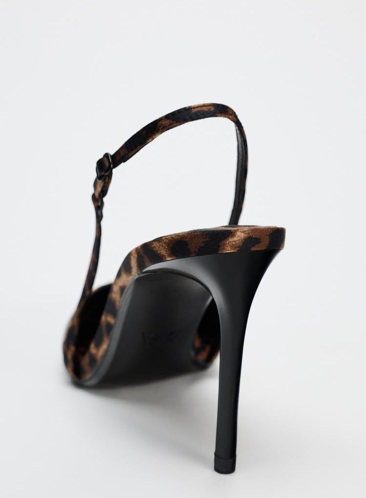 زارا حذاء بكعب عالٍ بطبعة حيوان - Image 4