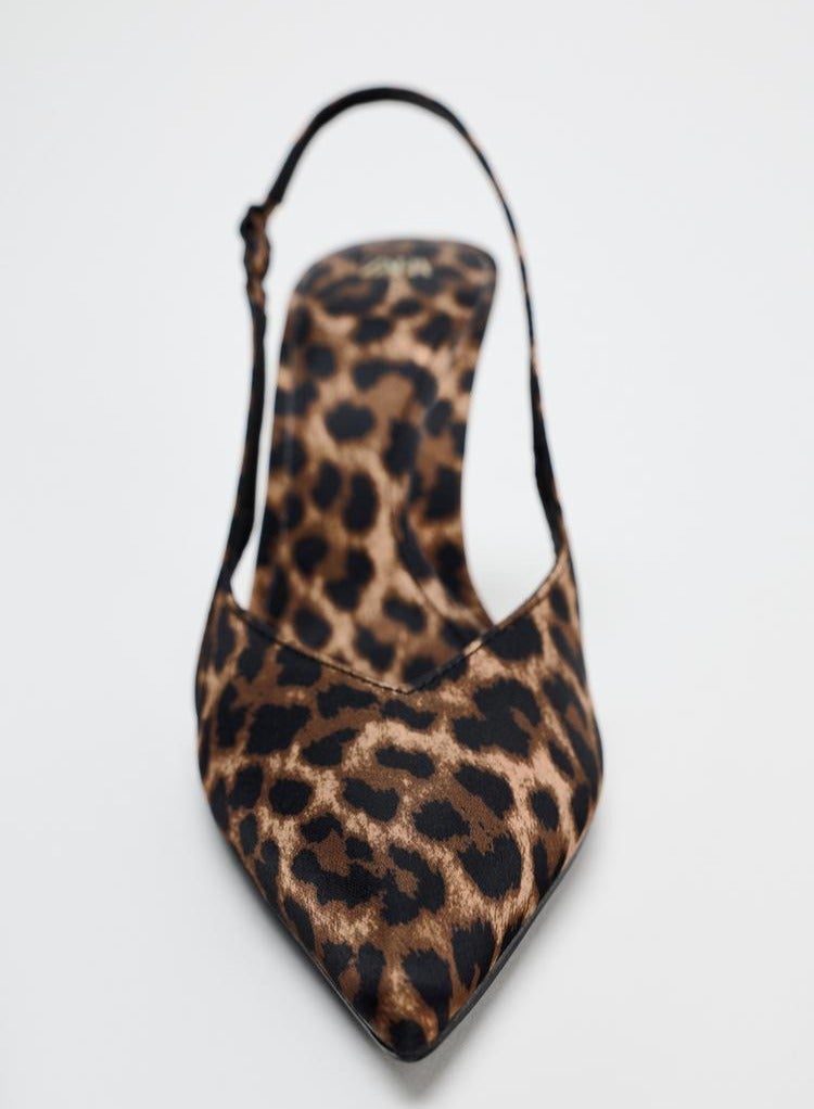 زارا حذاء بكعب عالٍ بطبعة حيوان - Image 3