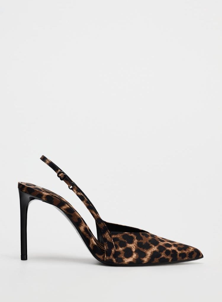 زارا حذاء بكعب عالٍ بطبعة حيوان - Image 1