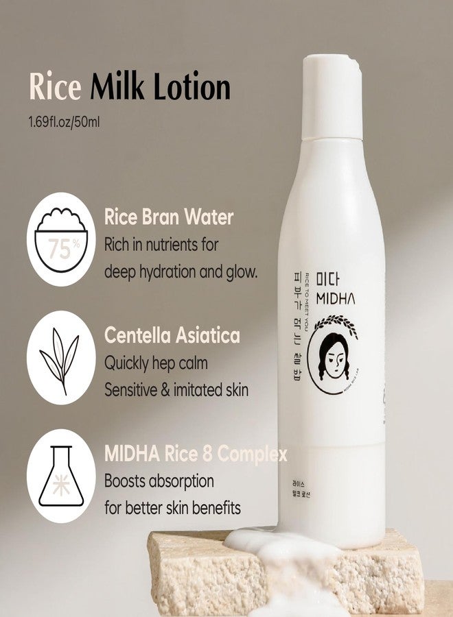 MIDHA Rice Milk Lotion 6.76fl.oz/200ml with rice extrawct and rice water - Image 2