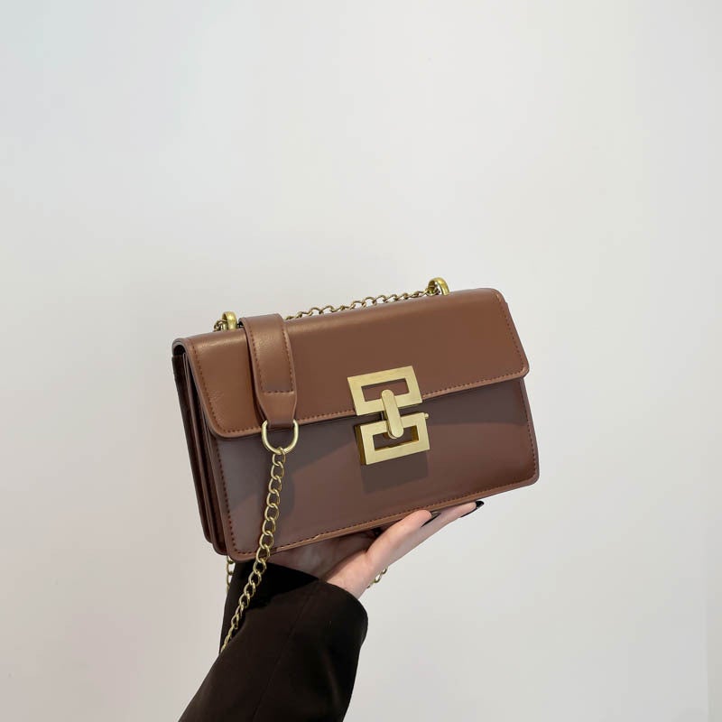 This Year'S Popular Chain Small Bag Women'S All-Match Texture Portable Small Square Bag Explosive Messenger Bag - Image 1