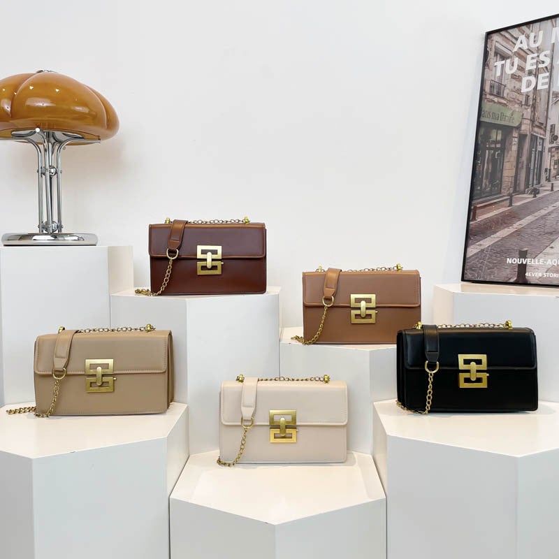This Year'S Popular Chain Small Bag Women'S All-Match Texture Portable Small Square Bag Explosive Messenger Bag - Image 3