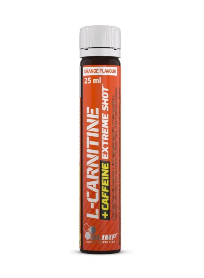 Olimp L-Carnitine + Caffeine Extreme Shot Orange 25ml, Pack of 10, Sugar-Free Energy & Metabolism Support Drink with Vitamin B6 - Image 2