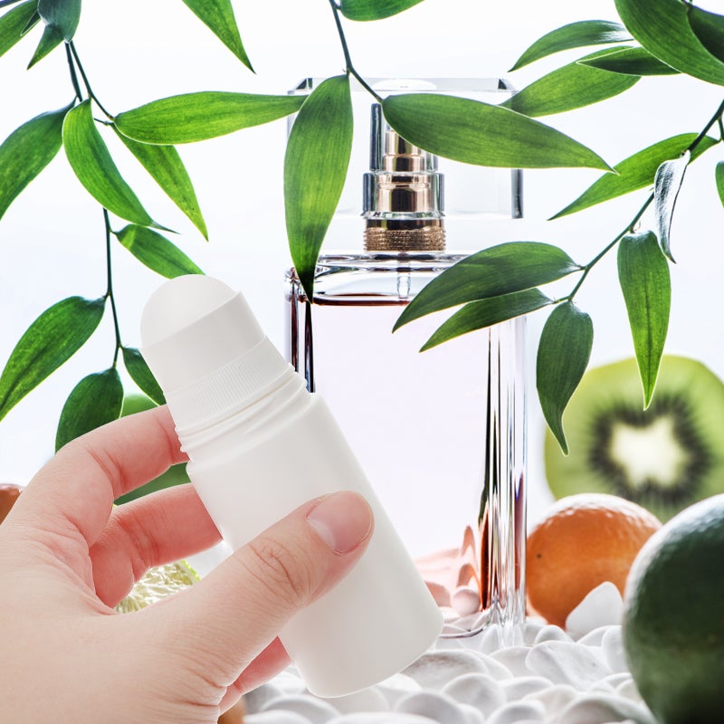10pcs 50ML Roller Bottles for Essential Oils Empty Refillable Roll Bottles Reusable Leak-Proof DIY Containers with Roller (White) - Image 1