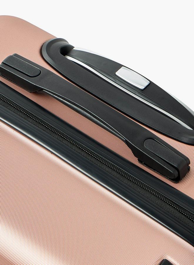 Wave Textured Hardcase Luggage Trolley With Retractable Handle - 24 Inches Check-In Bag - Image 5