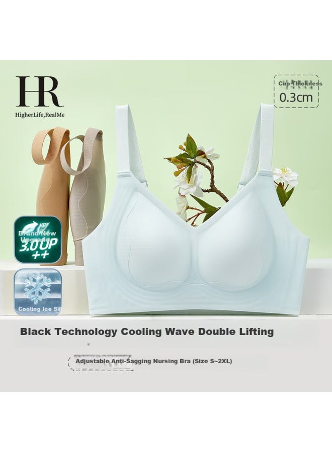 Hr Women's Ice Silk Cooling Bra, Black, XL - Image 1