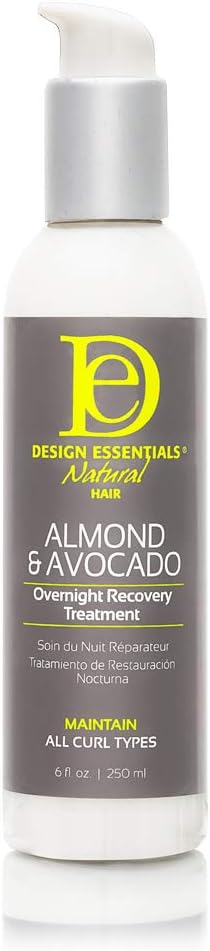 Design Essentials Natural Hair Almond Avocado Overnight Recovery Treatment 250ml