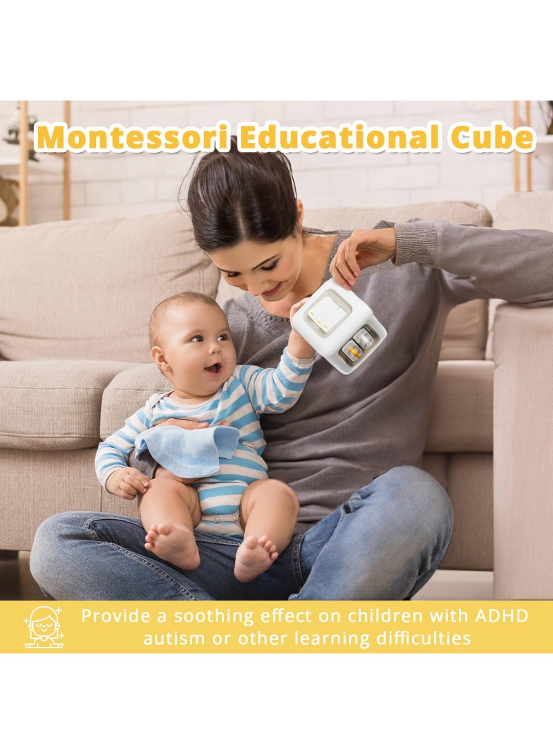 عام Busy Cube Toys for 1 Year Old Boy, Montessori Toys for 1+ Year Old, Travel Sensory Toys for Toddlers 1-3, Learning Fine Motor Skills| 1st Birthday Gifts Boy 12 Months + - Image 2