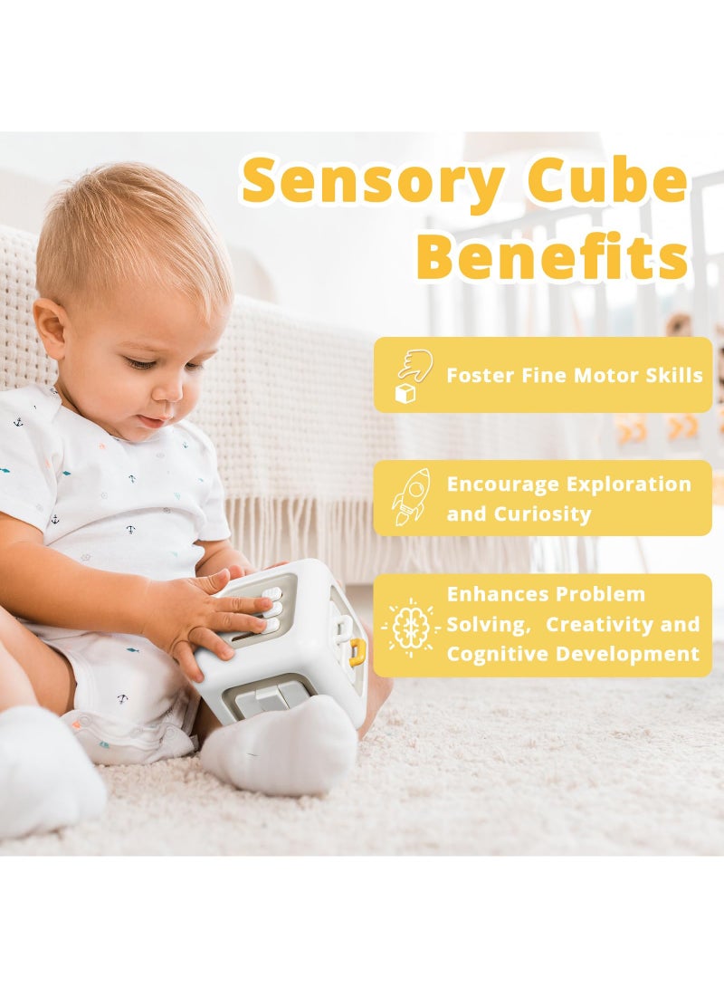 عام Busy Cube Toys for 1 Year Old Boy, Montessori Toys for 1+ Year Old, Travel Sensory Toys for Toddlers 1-3, Learning Fine Motor Skills| 1st Birthday Gifts Boy 12 Months + - Image 5