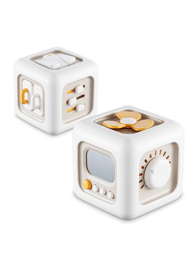 عام Busy Cube Toys for 1 Year Old Boy, Montessori Toys for 1+ Year Old, Travel Sensory Toys for Toddlers 1-3, Learning Fine Motor Skills| 1st Birthday Gifts Boy 12 Months + - Image 1