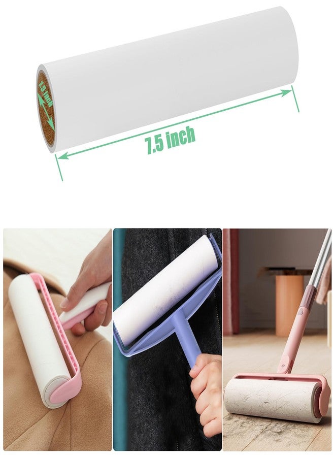 MINGRACE 7.5 inch Lint Roller Refills Only, Pet Hair Remover Refills for Clothes Carpet Floor Couch, Extra Sticky Lint Brush Roller Refills, Pack of 5 Rolls, Total 300 Sheets (7.5'' Wide) - Image 2
