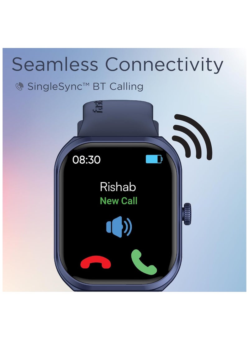 Fastrack Limitless FS2+ Smartwatch|2.01" UltraVU Display|Functional Crown|SingleSync BT Calling|Nitro Fast Charging|110+ Sports Modes|200+ Watchfaces|Upto 7 Day Battery| AI Voice Assitant - Image 2