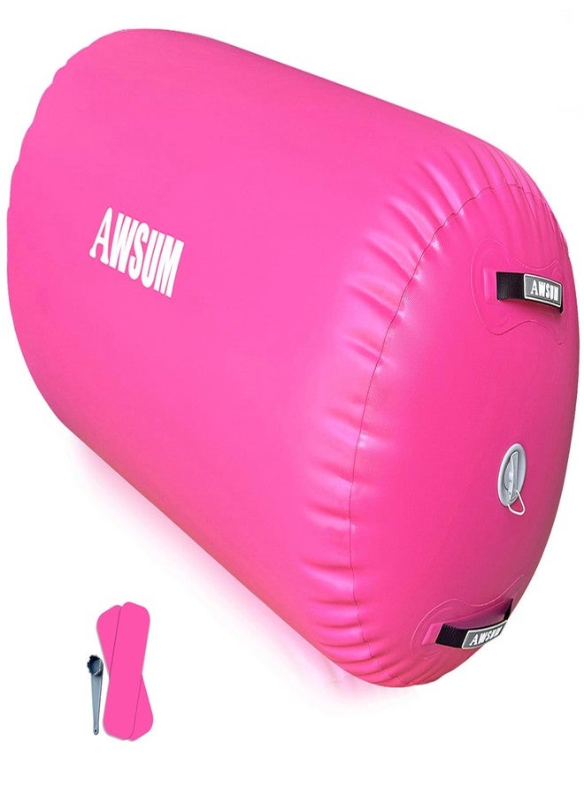 AWSUM Gymnastics Air Barrel Tumble Roller, Inflatable Tumbling Backhandspring Training Barrel, 19.7/23.6/29.5/31.5/35.4 Inches Dia Air Roller for Back-bend Handstand Cheerleading Yoga Home Gym(No Pump) - Image 1