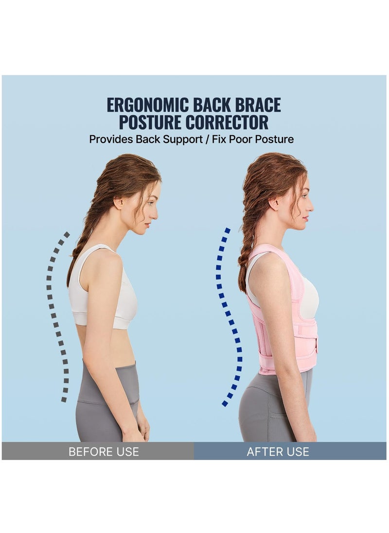 RATSAW - Back Brace and Posture Corrector Back Straightener Posture Corrector Scoliosis and Hunchback Correction Spine Corrector Support Back Pain Adjustable Posture Trainer - Image 1
