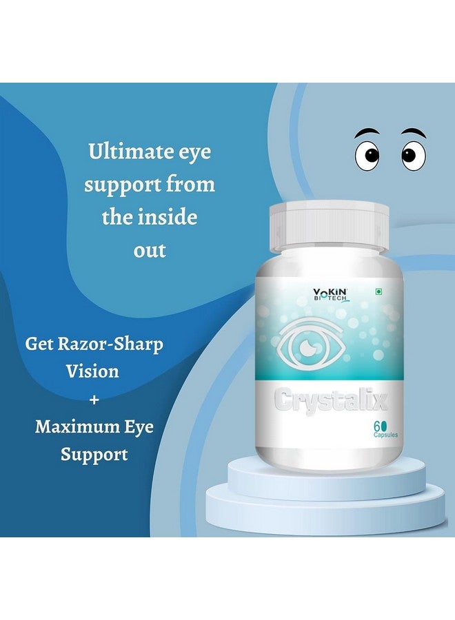 Vokin Biotech Crystalix Complete Eye Health Formula To Maintain Healthy Eyes and Good Vision (60 Capsules) - Image 4
