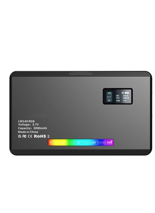 W140 RGB LED Video Light Rechargeable Photography Fill Light CRI95+ 2500K-9000K Dimmable 20 Lighting Effects with LCD Display Cold Shoe Adapter for Vlog Live Streaming Video Conference Product - pzsku/ZAD52EC92F9044C3A58F3Z/45/_/1699437806/afbe31ad-b2ec-4812-b4e0-6a3159c2c27e