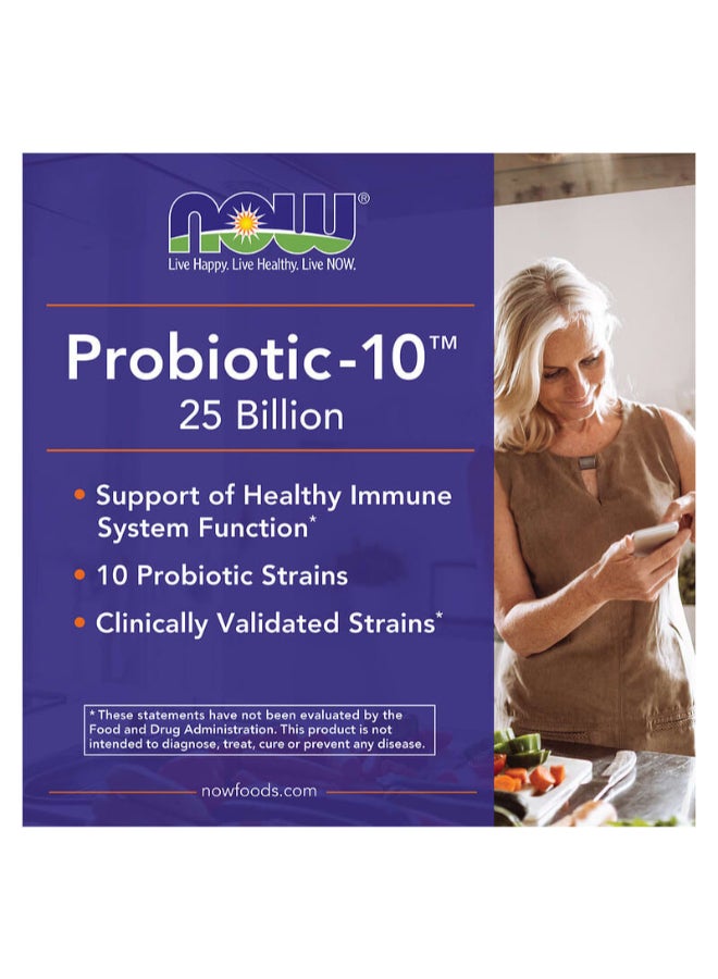 Now Foods Probiotic-10 25 Billion 50 Veg Capsules - Image 5