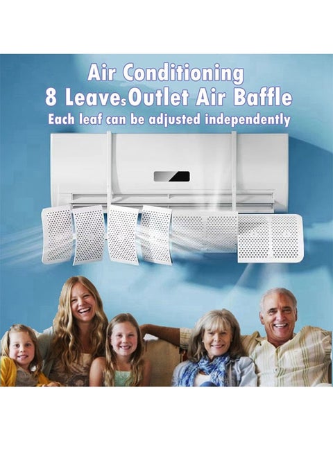 Air Conditioner Windshield Adjustable Aircon Windshield Air Cover Baffle Block Aircon Deflector Alat Pesongan Udara