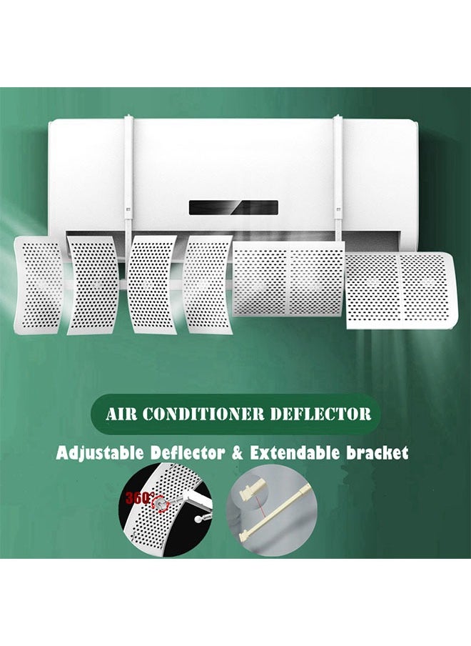 Air Conditioner Windshield Adjustable Aircon Windshield Air Cover Baffle Block Aircon Deflector Alat Pesongan Udara