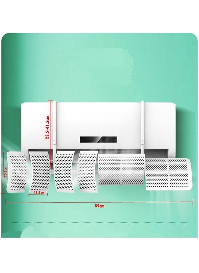 Air Conditioner Windshield Adjustable Aircon Windshield Air Cover Baffle Block Aircon Deflector Alat Pesongan Udara