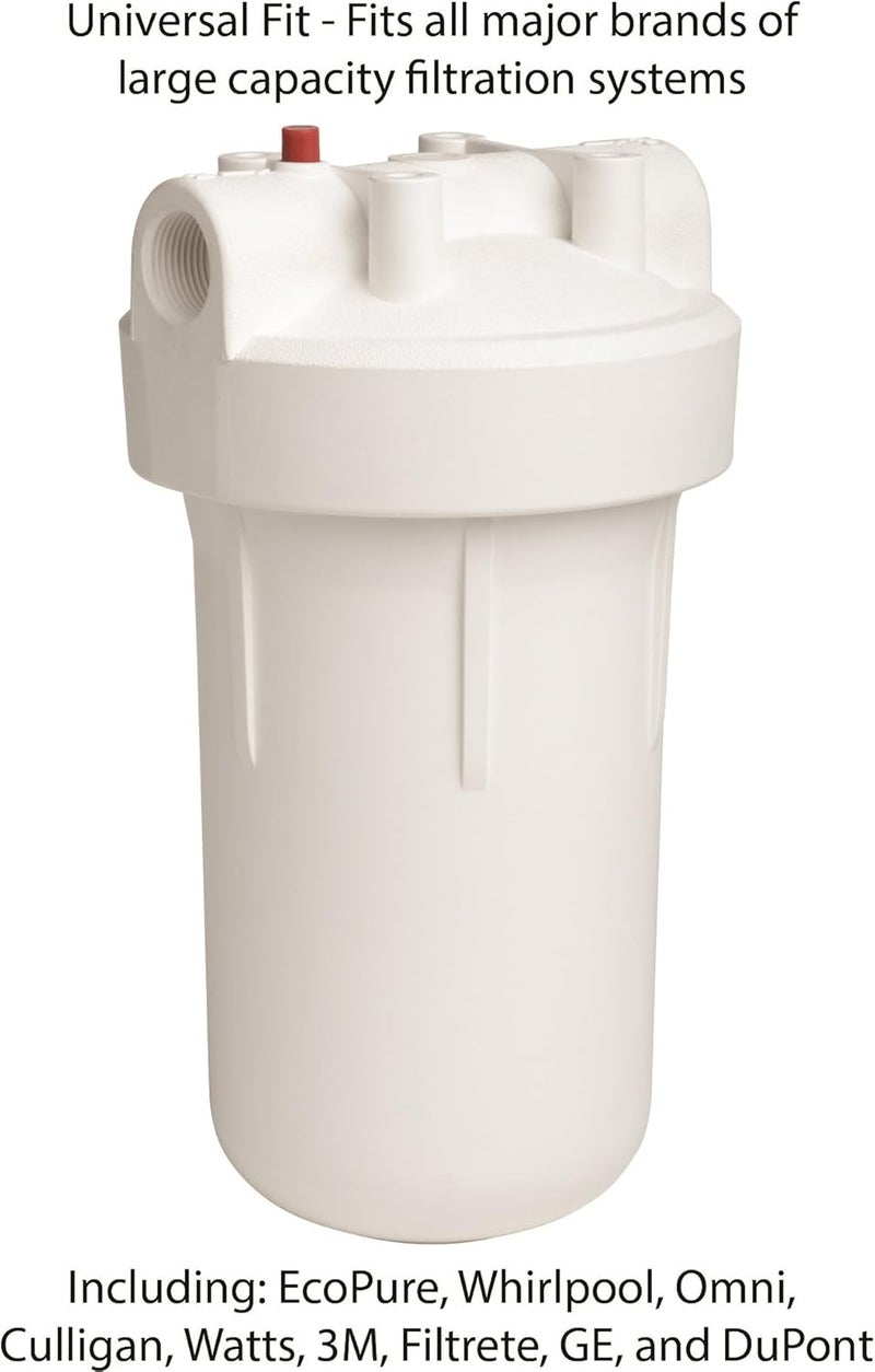 EcoPure EPW4C Carbon Block Whole Home Replacement Water Filter - Universal Fit - Fits Most Major Brand Systems - Image 1