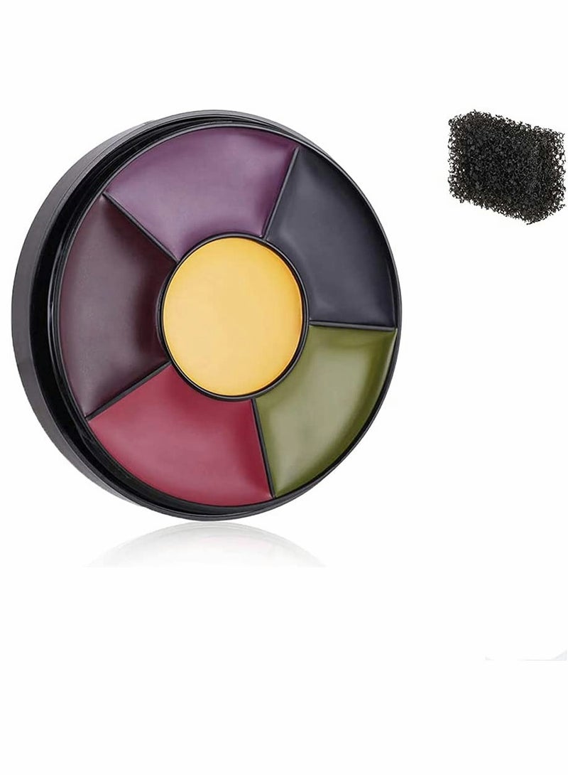 SYOSI 6 Color Bruise Wheel Special Effects SFX Zombie Makeup Kit Professional Non Toxic Face Body Paint Oil Sfx Makeup Set with Sponge  - Image 1