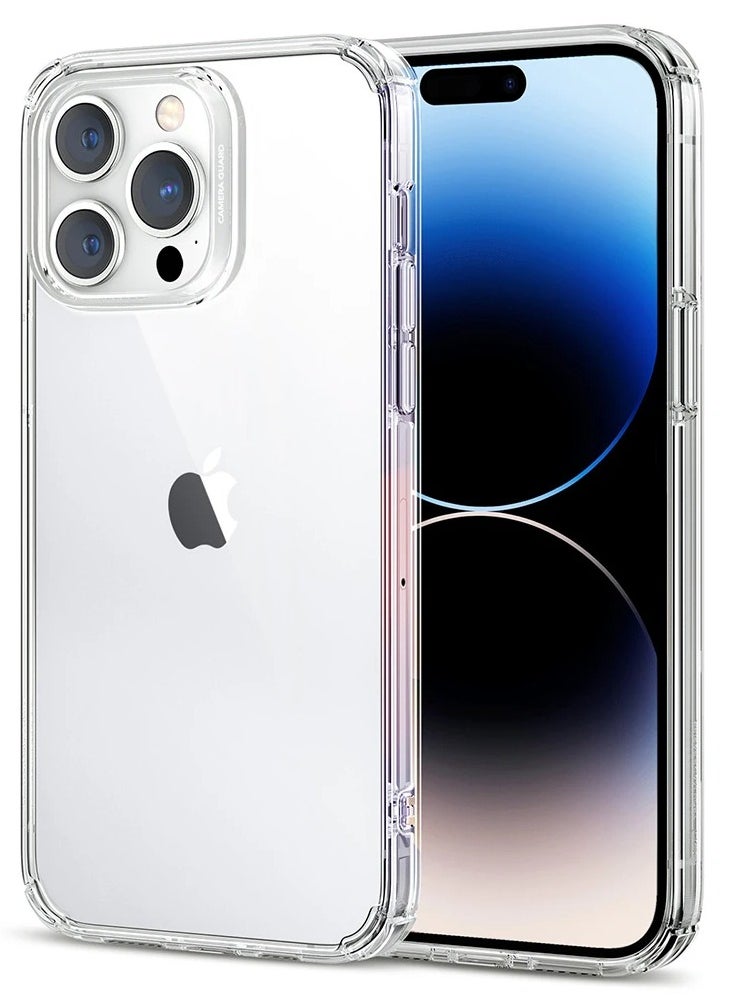 ALFY & CO Apple iPhone 14 Pro Max Case 6.7 inch Anti-Yellowing Cover Hard Anti-Explosion Back Ultra Thin Case Anti-Drop Shockproof Protection Full Coverage Lens Clear  - Image 1