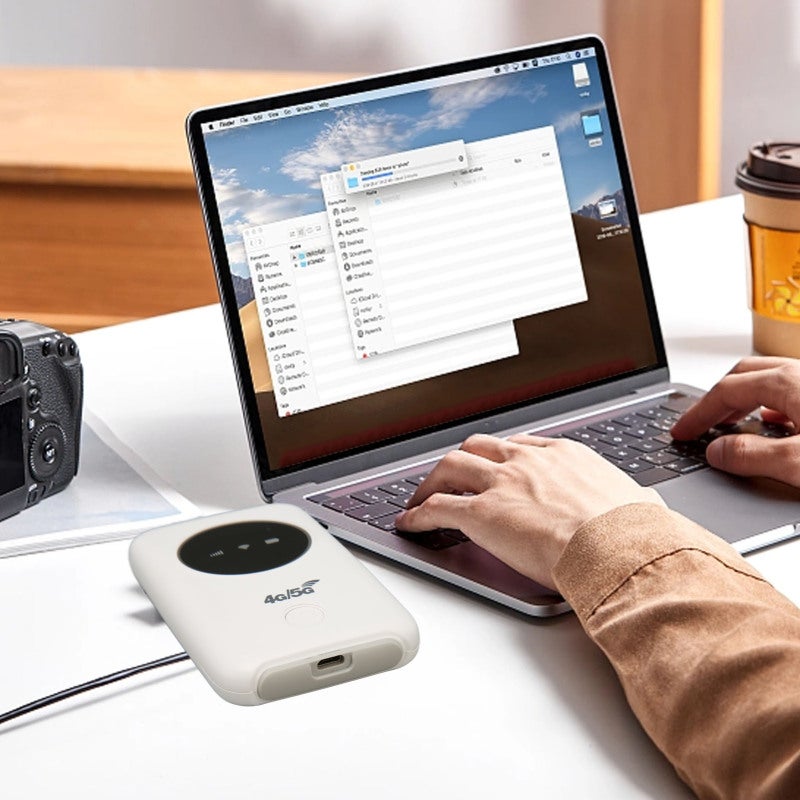 Маршрутизатор мобильного WiFi 4G: аккумулятор 3200 мАч, высокоскоростной доступ LTE, поддерживает 10 пользователей — портативный мини-горячая точка с микро-SIM для путешествий, деловых поездок, отдыха на открытом воздухе и домашнего использования - Image 3