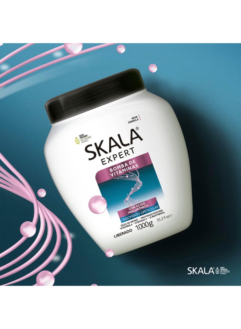 SKALA كريم علاج الشعر بخاخ الفيتامينات من إكسبيرت I مثالي للشعر الضعيف والباهت I يحتوي على حمض الهيالورونيك I 1000 جرام - Image 5