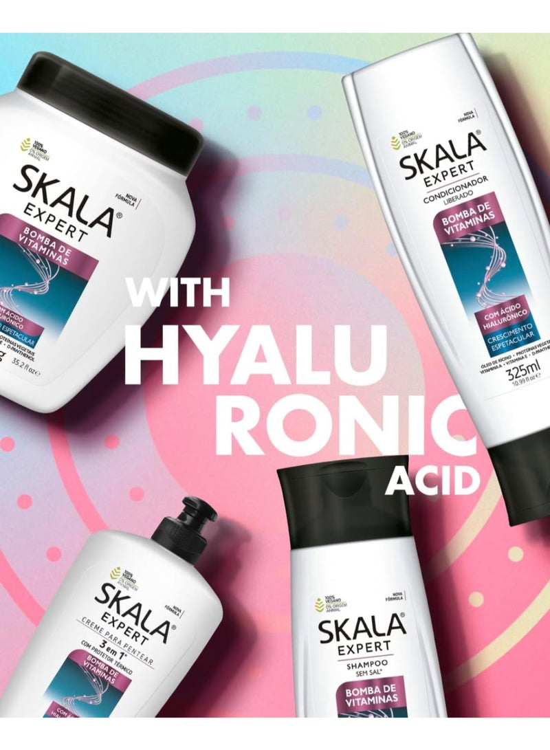 SKALA كريم علاج الشعر بخاخ الفيتامينات من إكسبيرت I مثالي للشعر الضعيف والباهت I يحتوي على حمض الهيالورونيك I 1000 جرام - Image 4